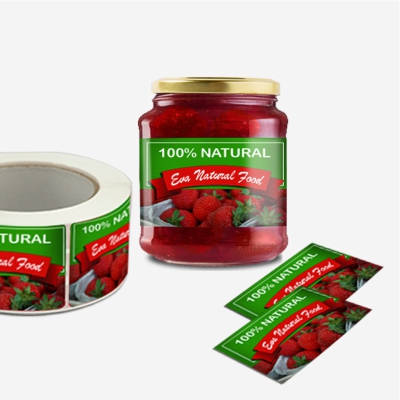 Etiquetas para productos adhesivas en rollo